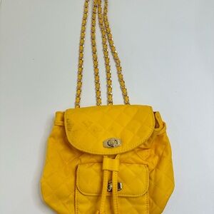 Yellow Quilted Women's Bag